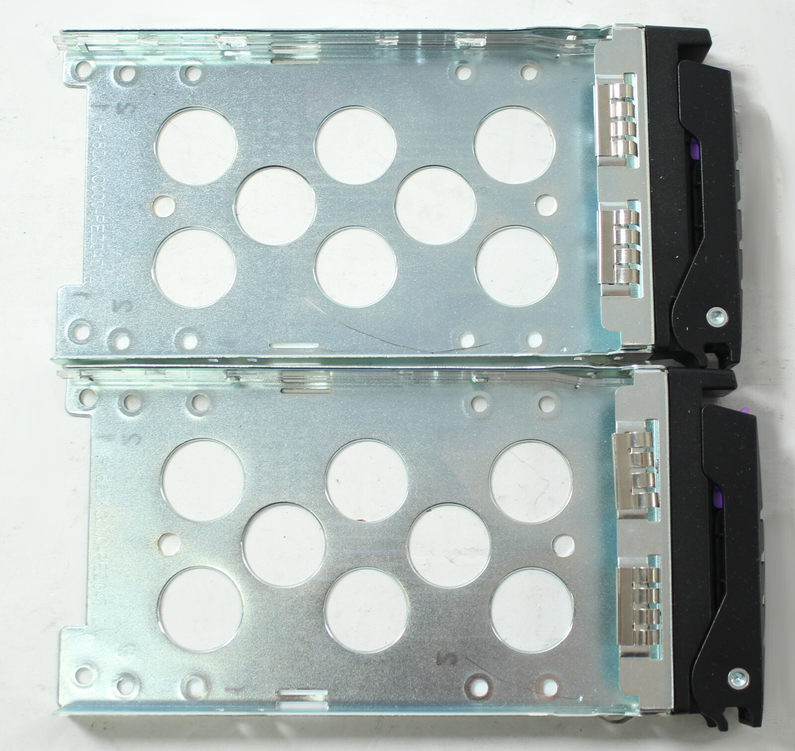 Lot of 2 AIC H182JKC000-PEZ045 2 SFF HDD Hard Drive Tray Disc Metal Caddy 2.5 "