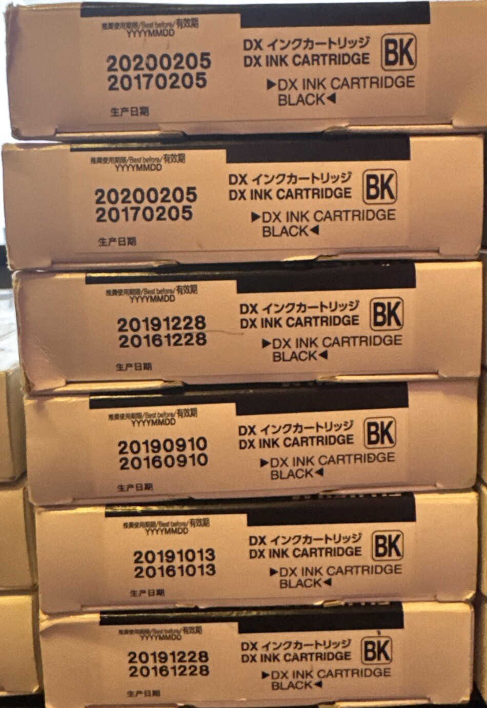 (8) Fujifilm DX Ink Cartridge Black 200ml Expired2019 C13T781100 Vividia D-Photo