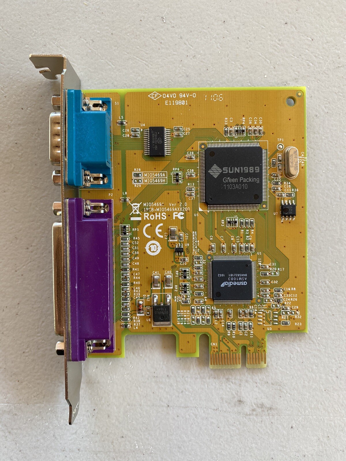 (1PC) New Sunix Dell 0GP385 Interface card RK-6669 CN-0GP385-13740-173-1329-A00