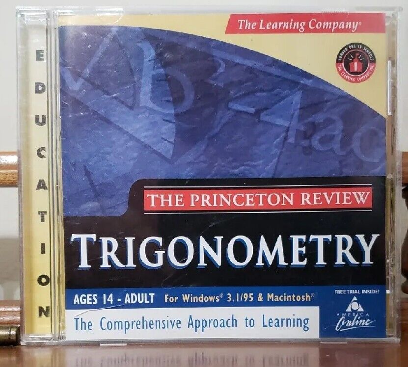 The Princeton Review Trigonometry Software PC/Mac The Learning Company NEAR MINT