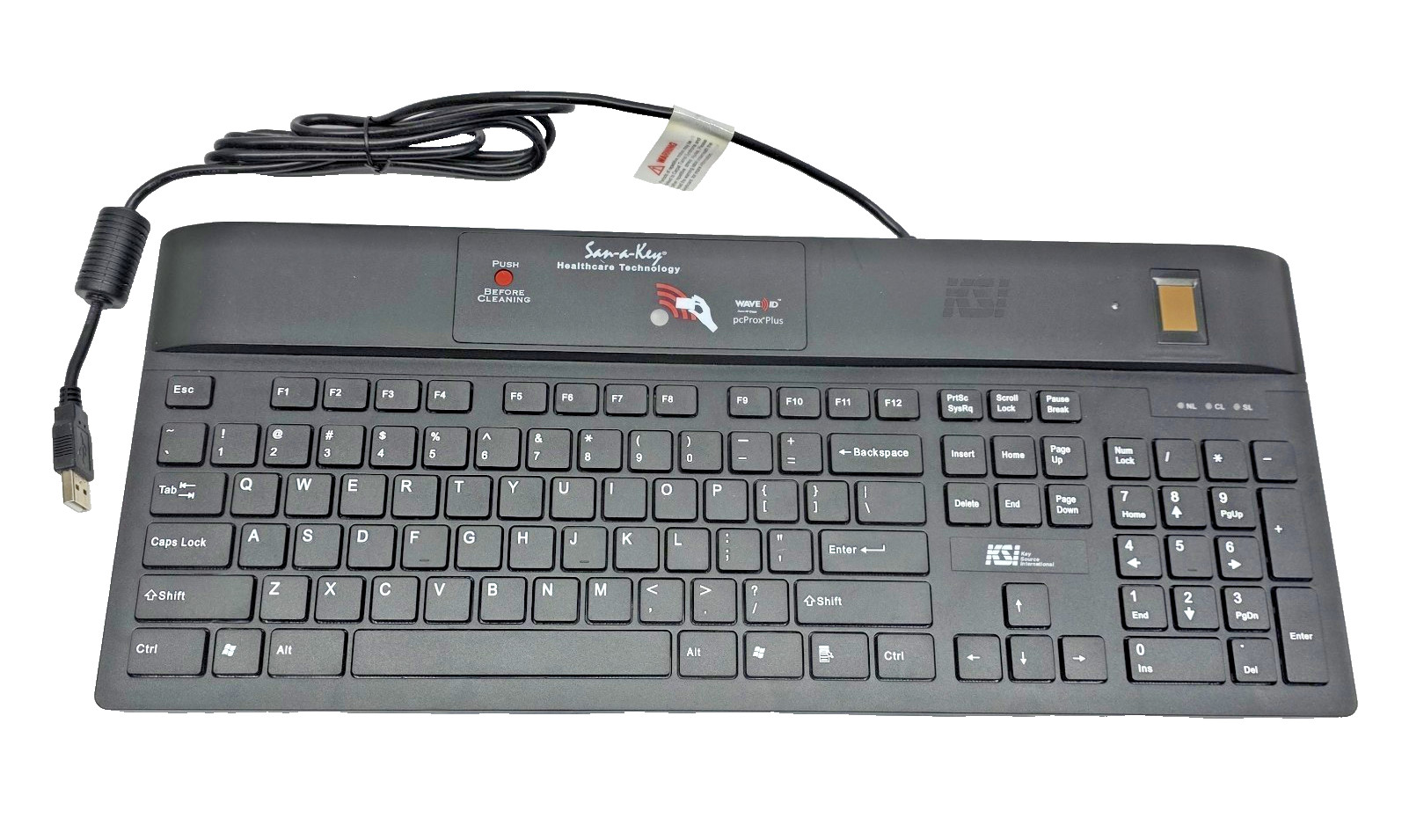 Key Source KSI-1700 SX HFFFB-16 Biometric Security RFID Card Reader Keyboard