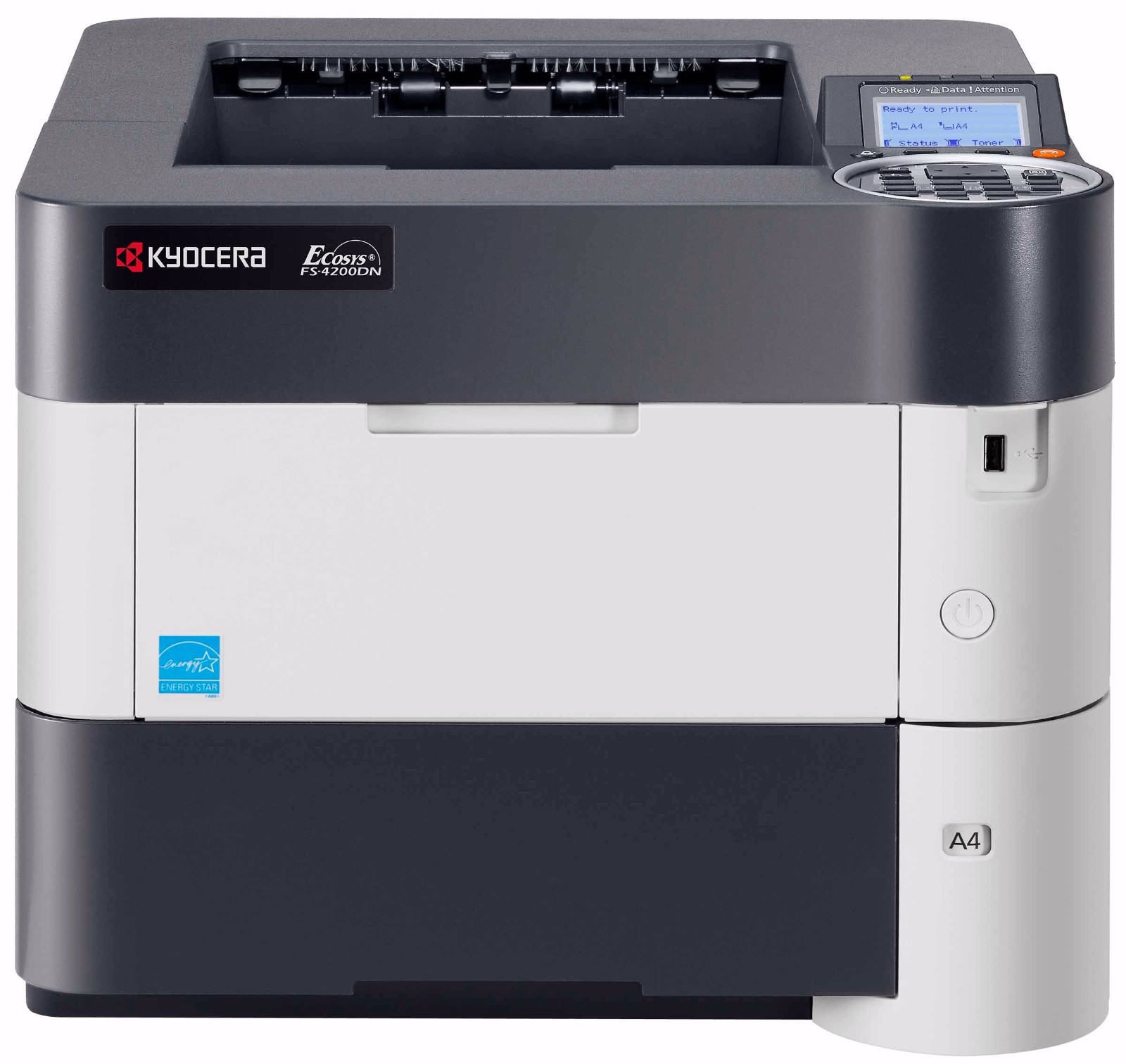 Kyocera FS-4300DN laser workgroup printer 734 Pages only