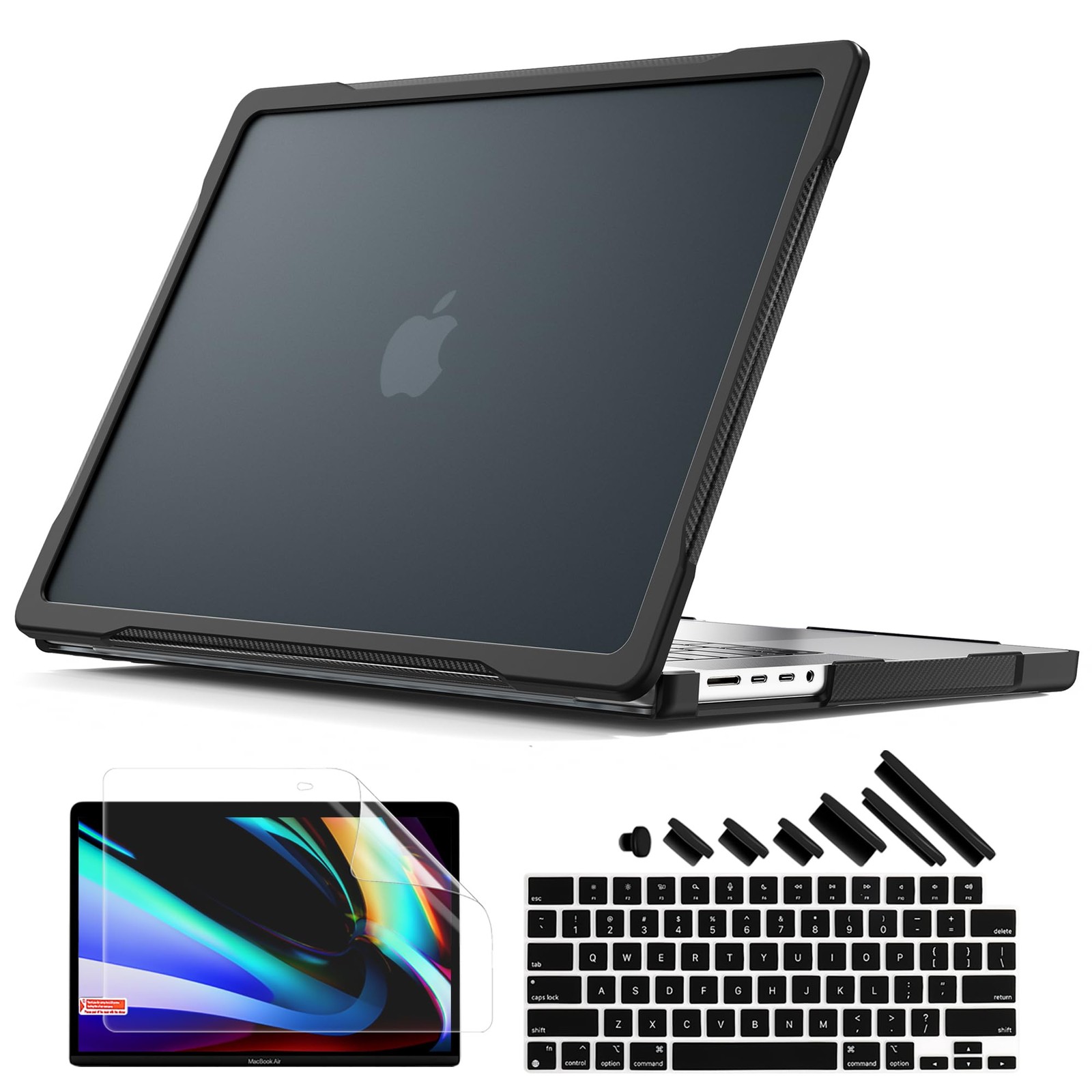 Ultimate Protective Case for MacBook 16 Inch 2026-2021, Black