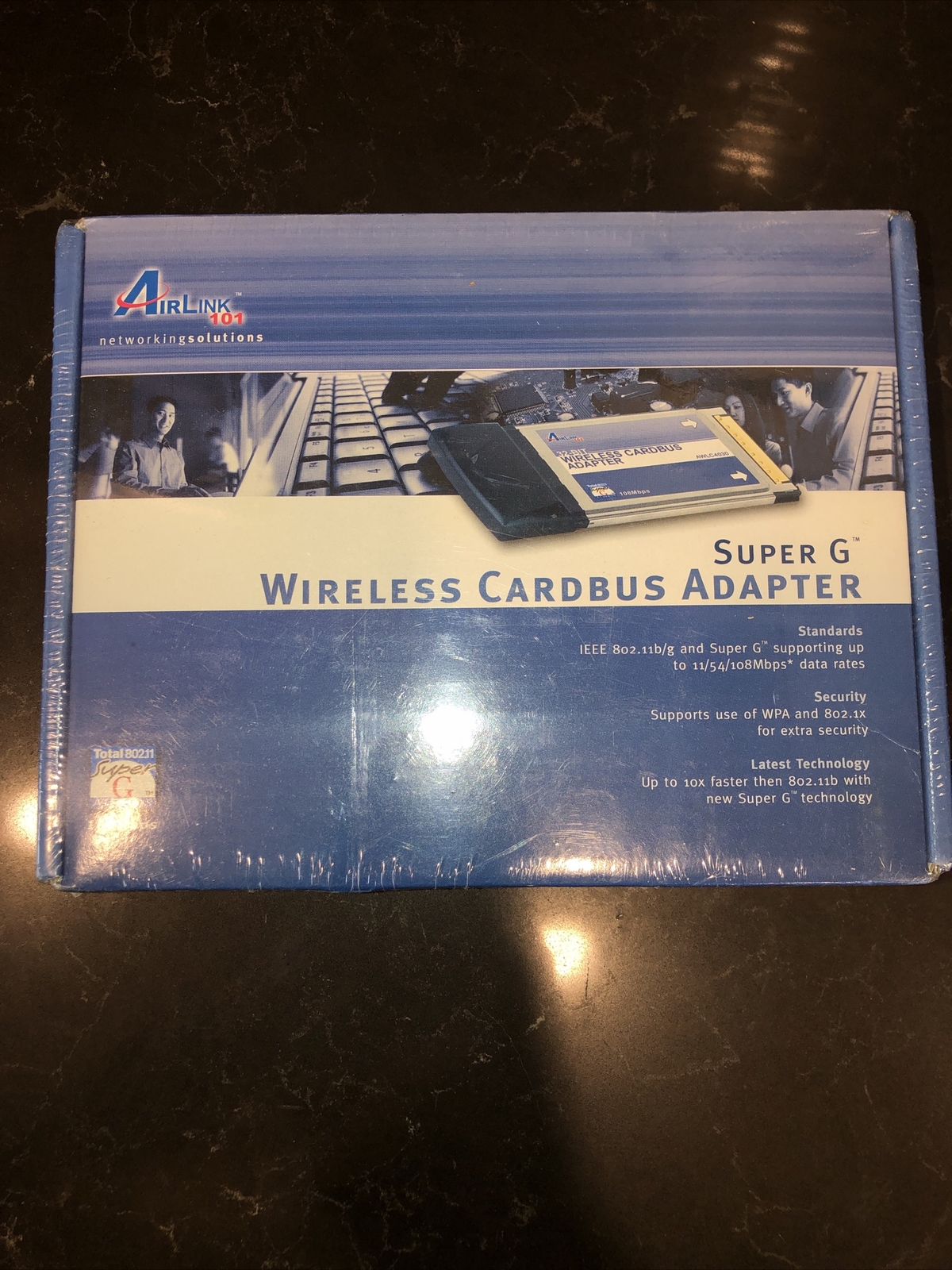AIRLINK 101 SUPER G WIRELESS CARDBUS ADAPTOR - 802.11b/g - 108Mbpss