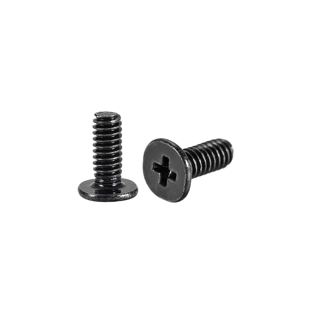 M2 x 6mm Laptop Notebook Computer Screws Phillips Head Screw Black 200pcs