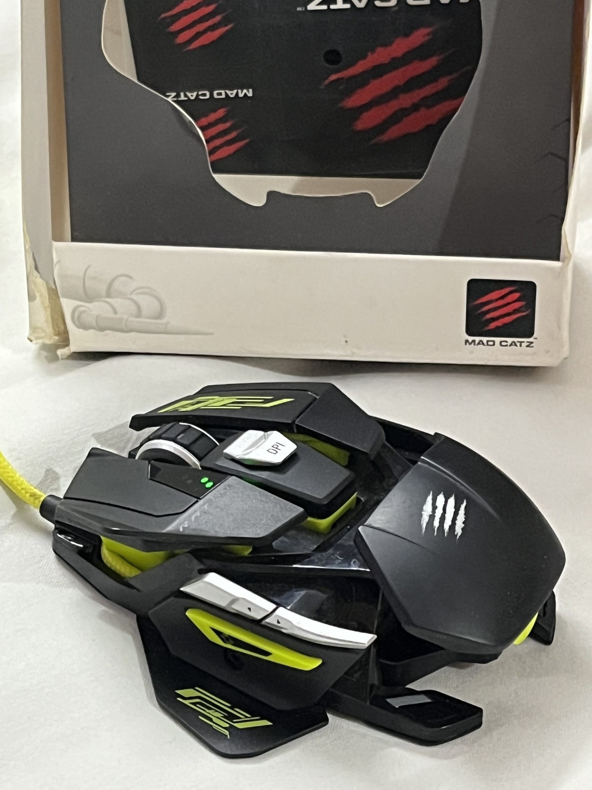 Mad Catz RAT R.A.T. PRO S Optical Gaming Mouse 5000 DPI Wired USB PC Black w/Box