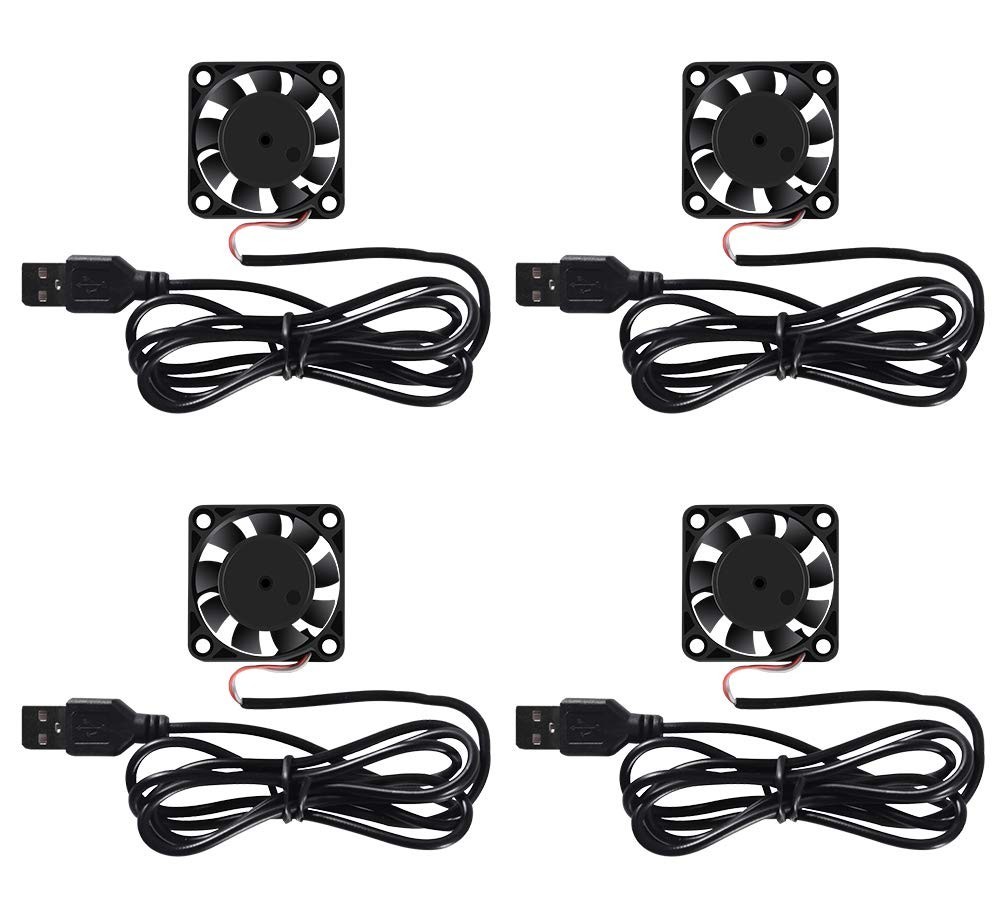 4 Pack USB Brushless Cooling Fan 40Mm High Performance DC 5V Speed 4200 RPM for
