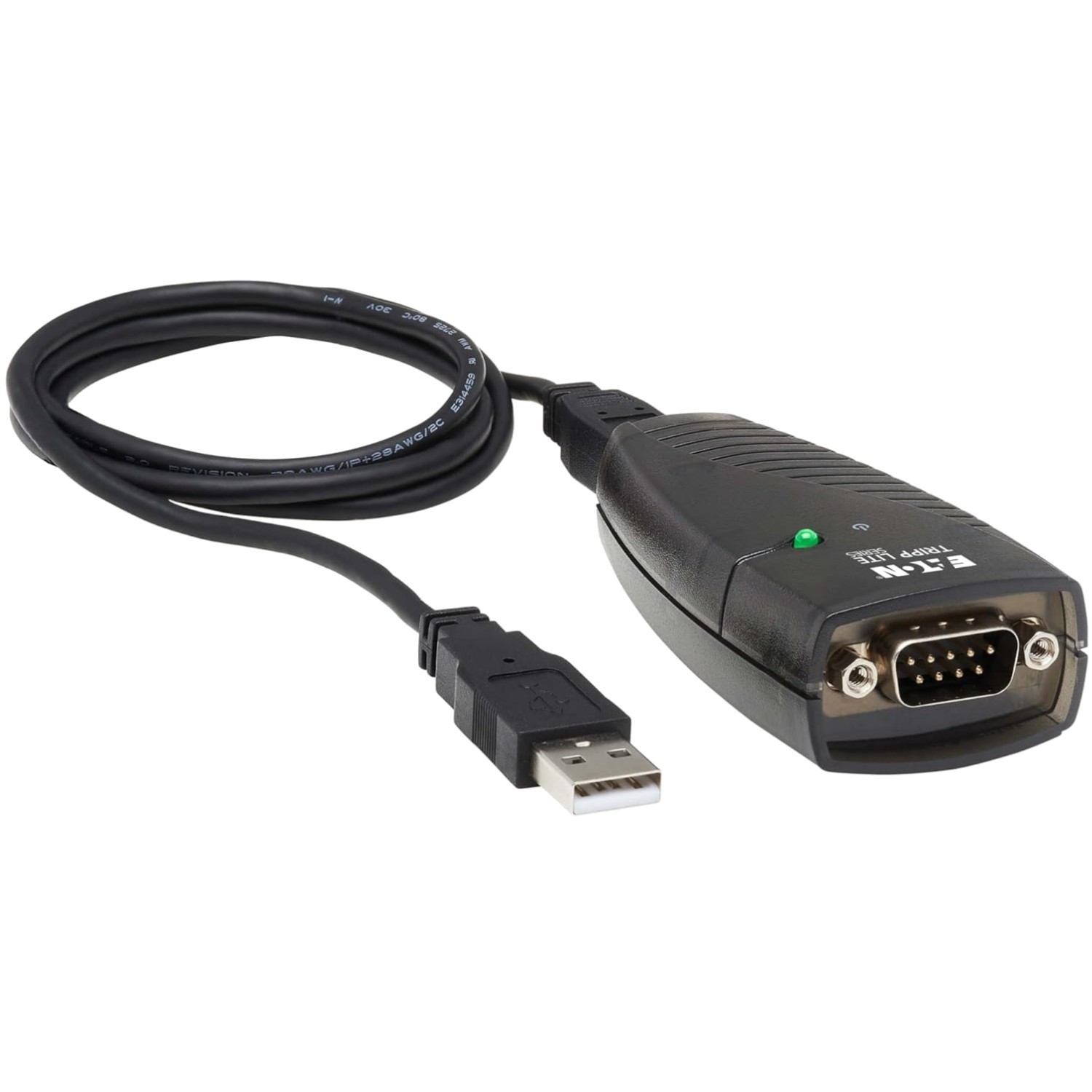 Plug and Play USB to DB9 RS232 Adapter, Mac & PC Compatible
