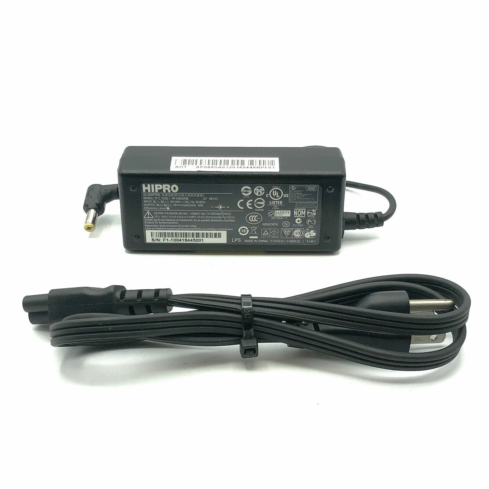 Genuine Hipro 65W AC Adapter For Acer Aspire 5734Z 5735 5736Z 5740 Charger