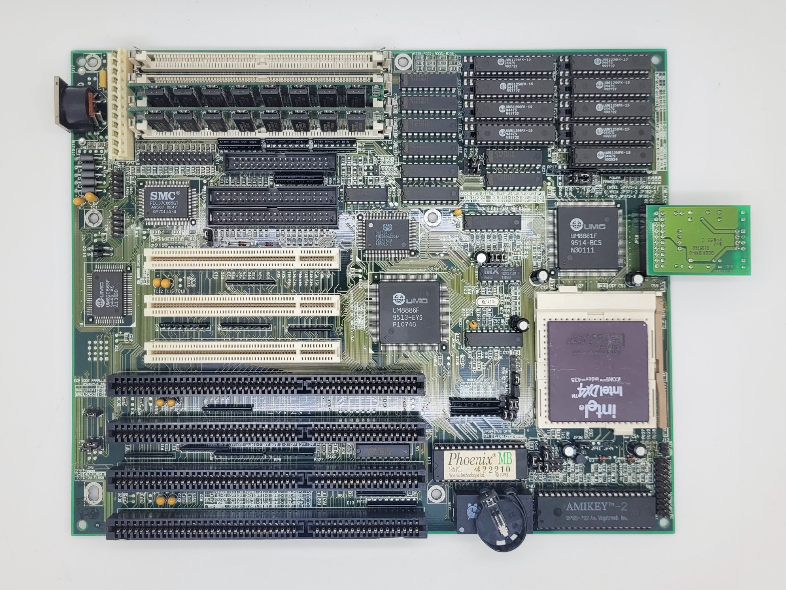 ECS Elitegroup UM8810P-AIO AT Motherboard INTEL DX4 100Mhz 32MB RAM 256K Cache