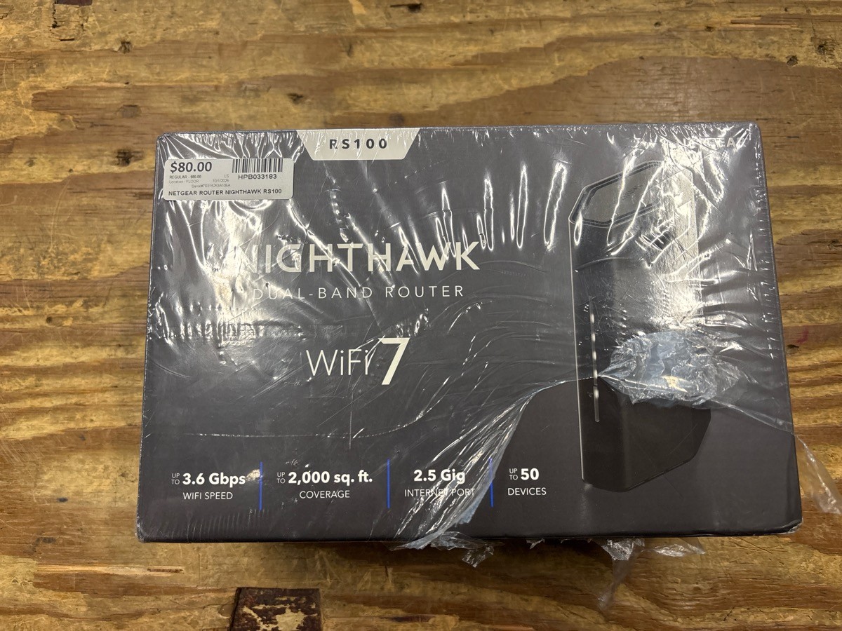 NETGEAR Nighthawk Dual Band WiFi 7 RS100-100NAS Dual-Band Wireless (HPB033183)
