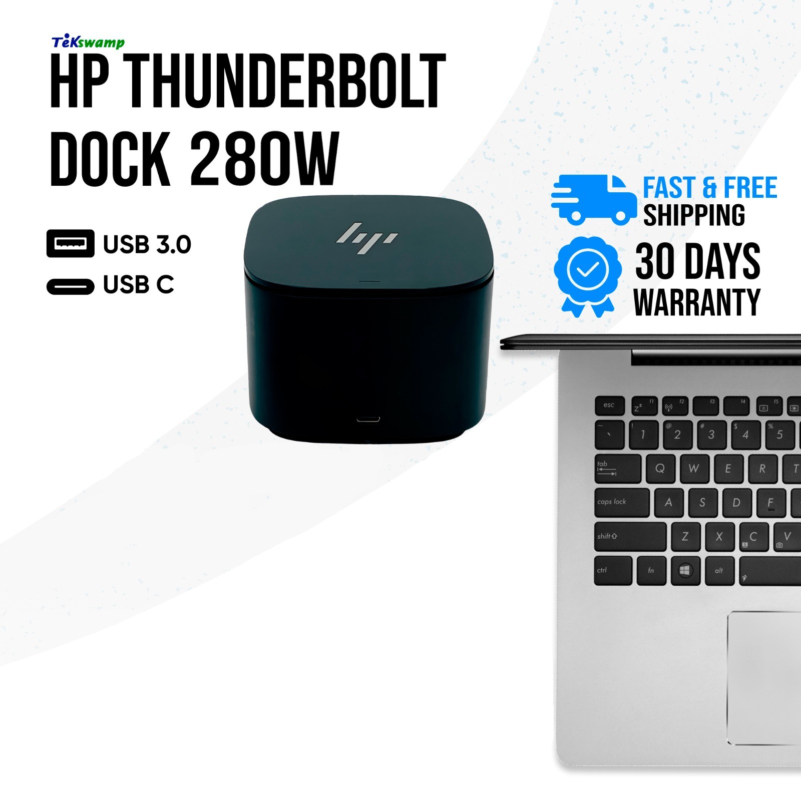 MINT HP HSN-IX03 Thunderbolt Dock 280W G4 USB-C Triple Monitor Docking Station