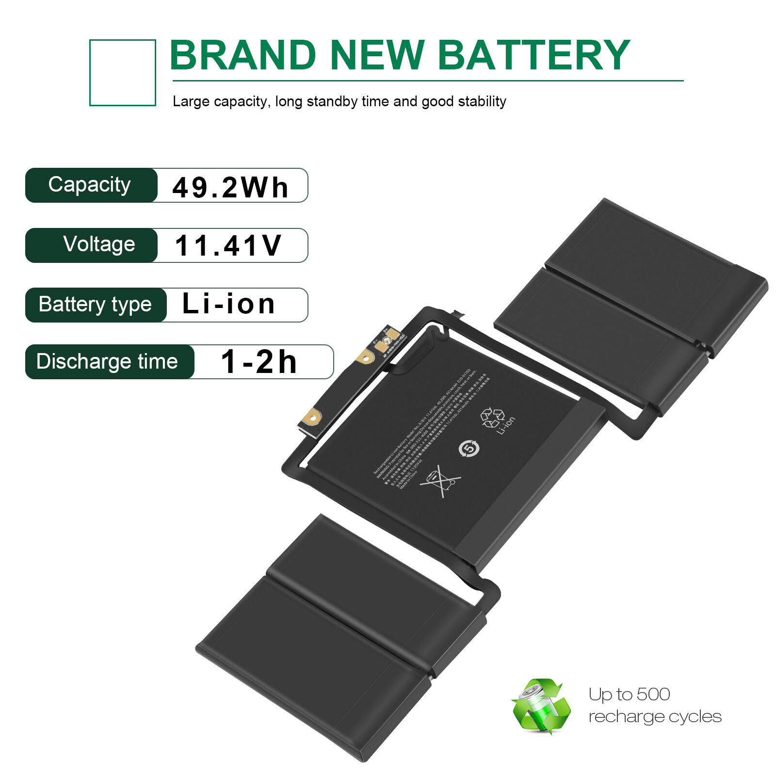 Battery Replacement Part A1819 for MacBook Pro Retina A1706 13.3" 2016-2017