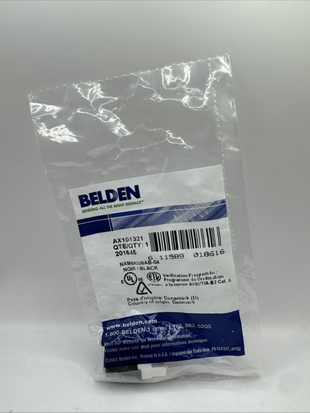 BELDEN  AX101321 CAT6+ Modular Jack, RJ45