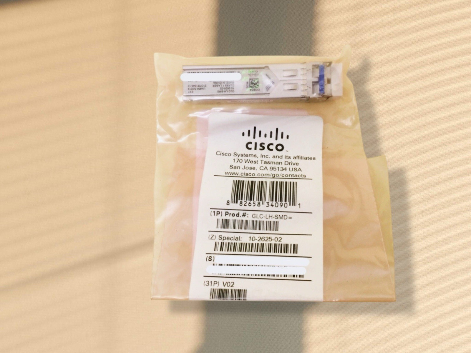 Cisco GLC-LH-SMD= 10-2625-01 1000BASE-LX/LH Transceiver New Authentic