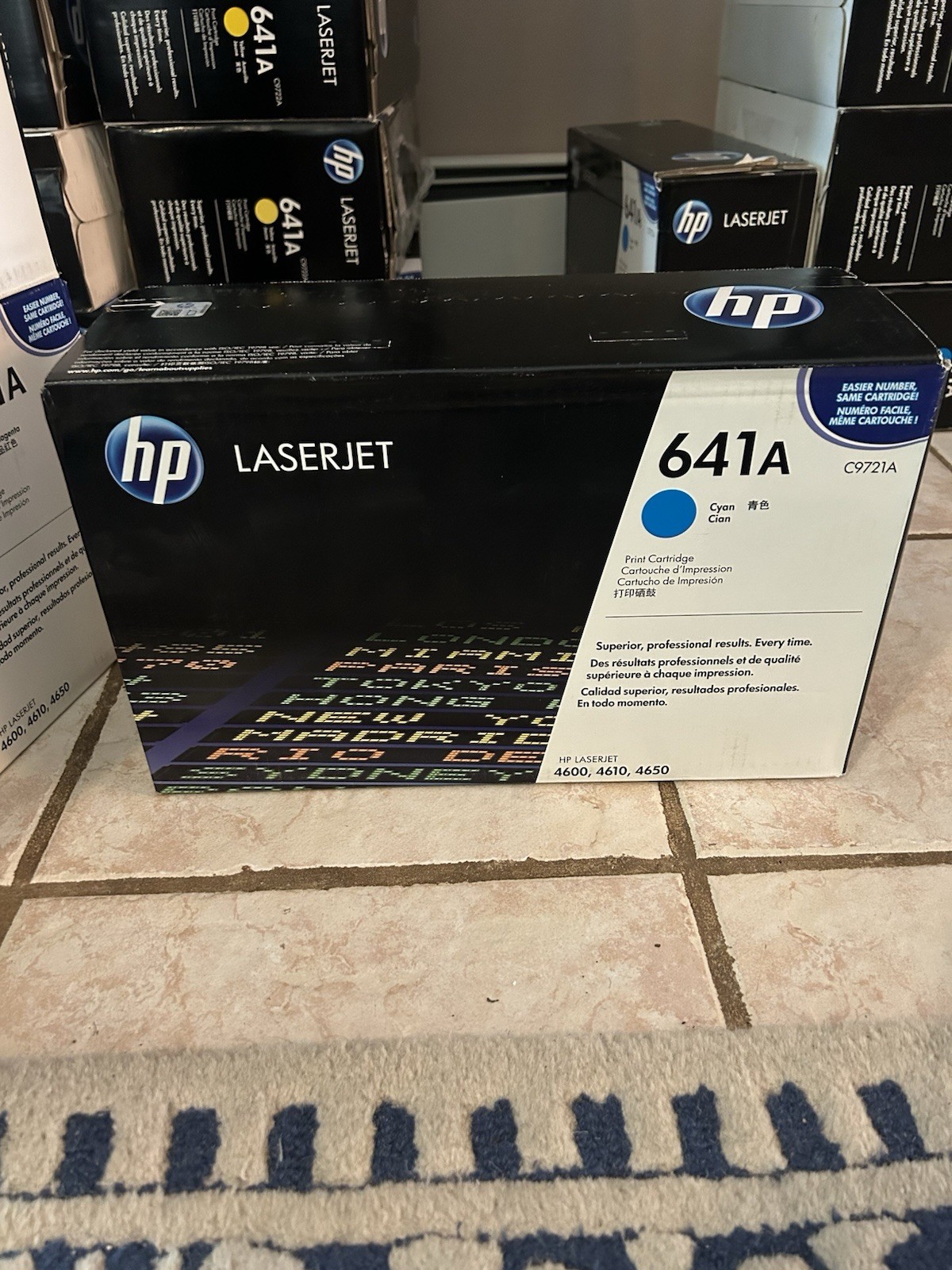 Brand New Genuine Factory Sealed Hp C9721a Cyan Toner Cartridge 4600/4610/4650