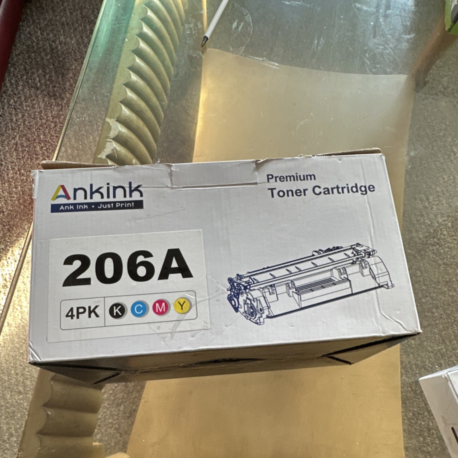 Ankink 206A Premium Toner Cartridge 4PK Black Cyan Magenta Yellow