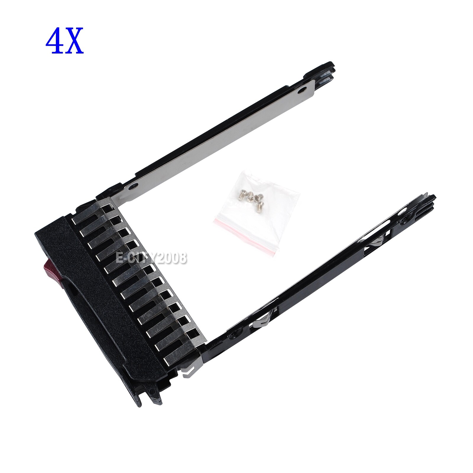 4Pcs SFF 2.5" SAS SATA HDD Hard Drive Tray Caddy For HP StorageWorks D2700 G7
