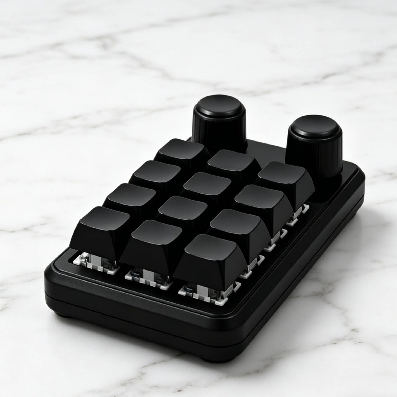 Custom Mechanical Macro Pad Hot-Swappable Quick-Access Keypad with Knobs
