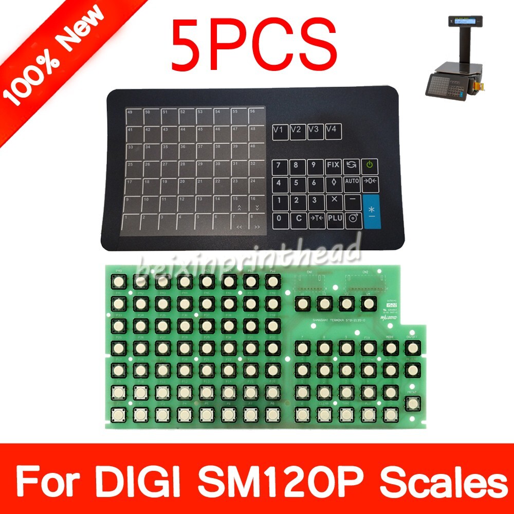 5PCS New Keyboard & Inner Circuit For DIGI SM120P SM-120P Balance Scale English