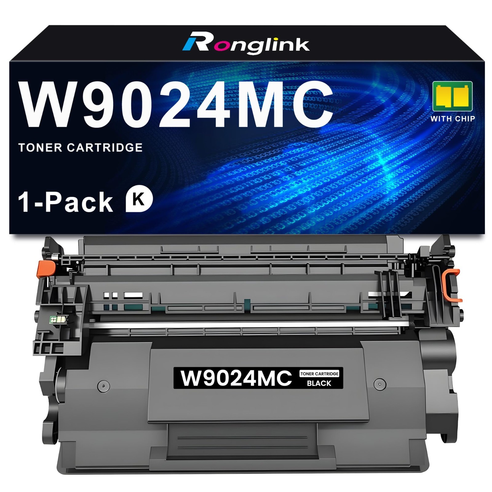 W9024MC W9024 Black Toner Cartridge w/ Chip Replacement for Managed E40040