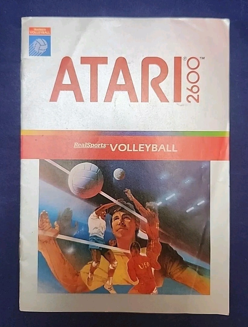 VINTAGE 1982 ATARI 2600 REALSPORTS VOLLEYBALL INSTRUCTIONS BOOKLET