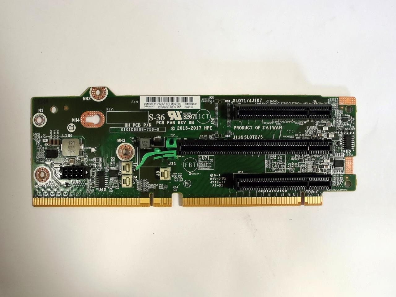 HP HPE ProLiant DL380 Gen10 G10 PCIe Riser Card 875058-001 869342-001