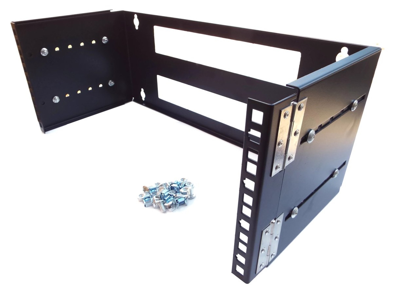 CNAweb 4U 19-Inch Hinged Extendable Network Wall Mount Equipment Rack Bracket