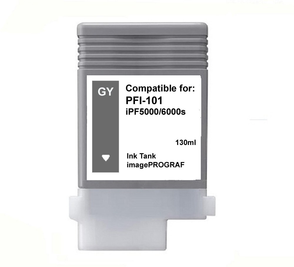 PFI-101 Gray  Ink Tank  for Canon iPF 5000 6000s 5100 6100 6200 IPF101 GY