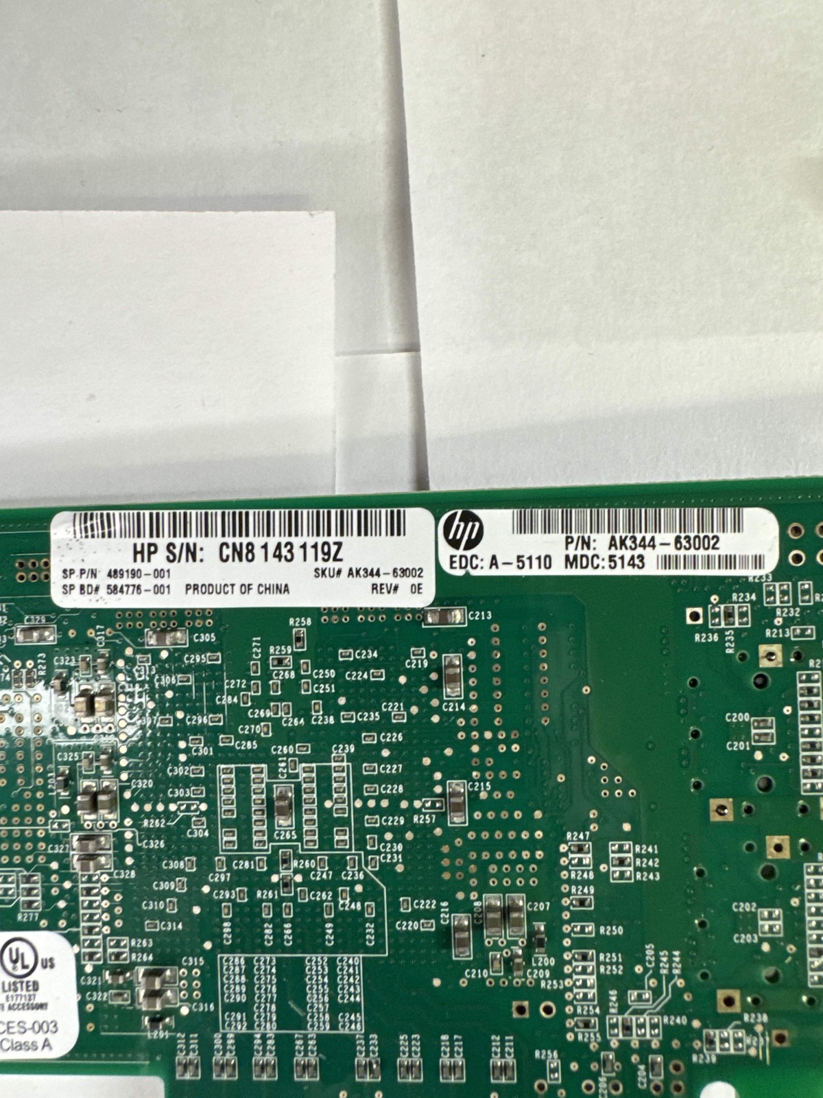 HP QLogic QLE2560-HP 8Gb Single Port Fibre Channel HBA PCIe Card 489190-001
