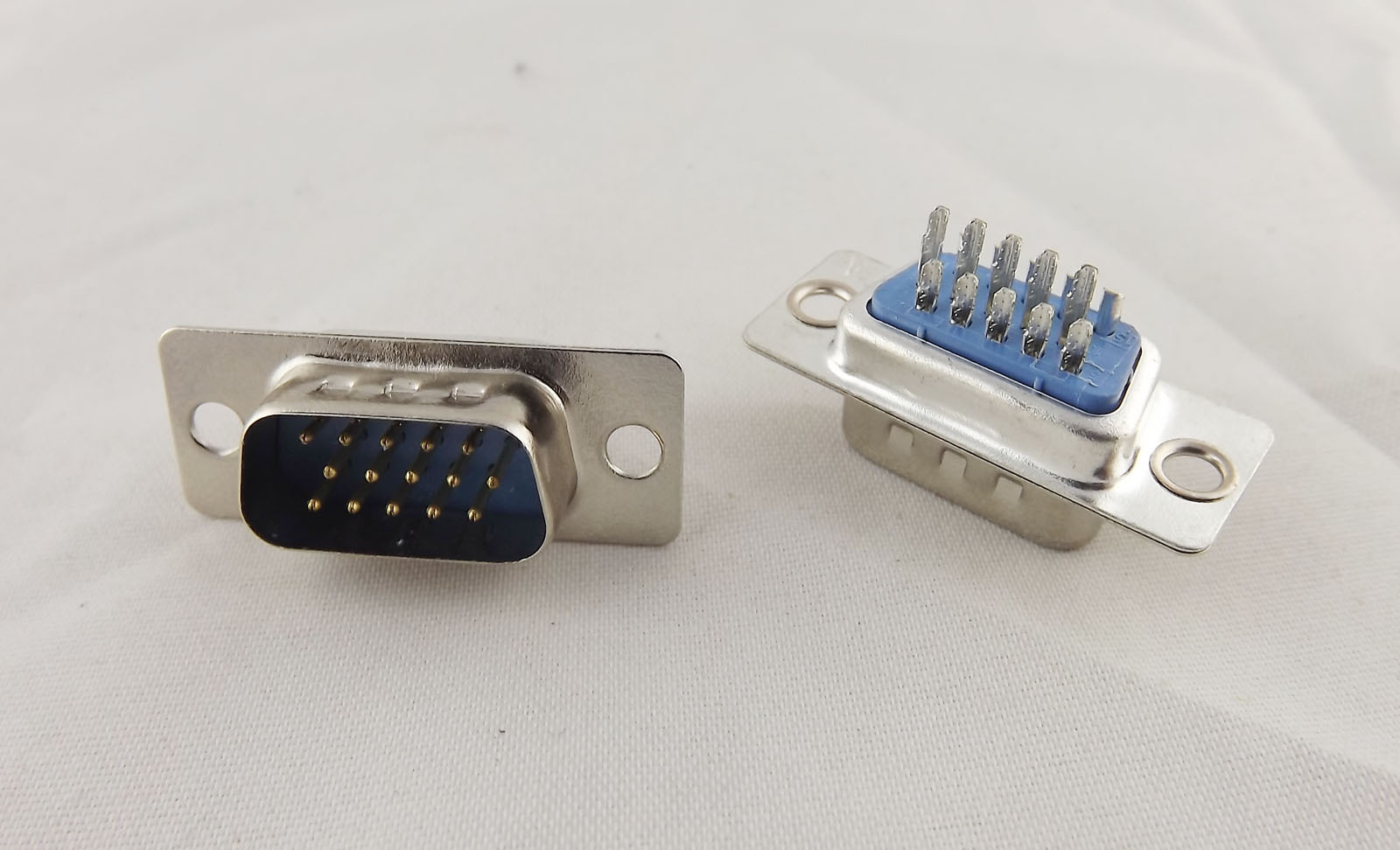 10x D-SUB VGA DB15 15-Pin 3 Rows Male Plug Socket Solder Type Connector Adapter