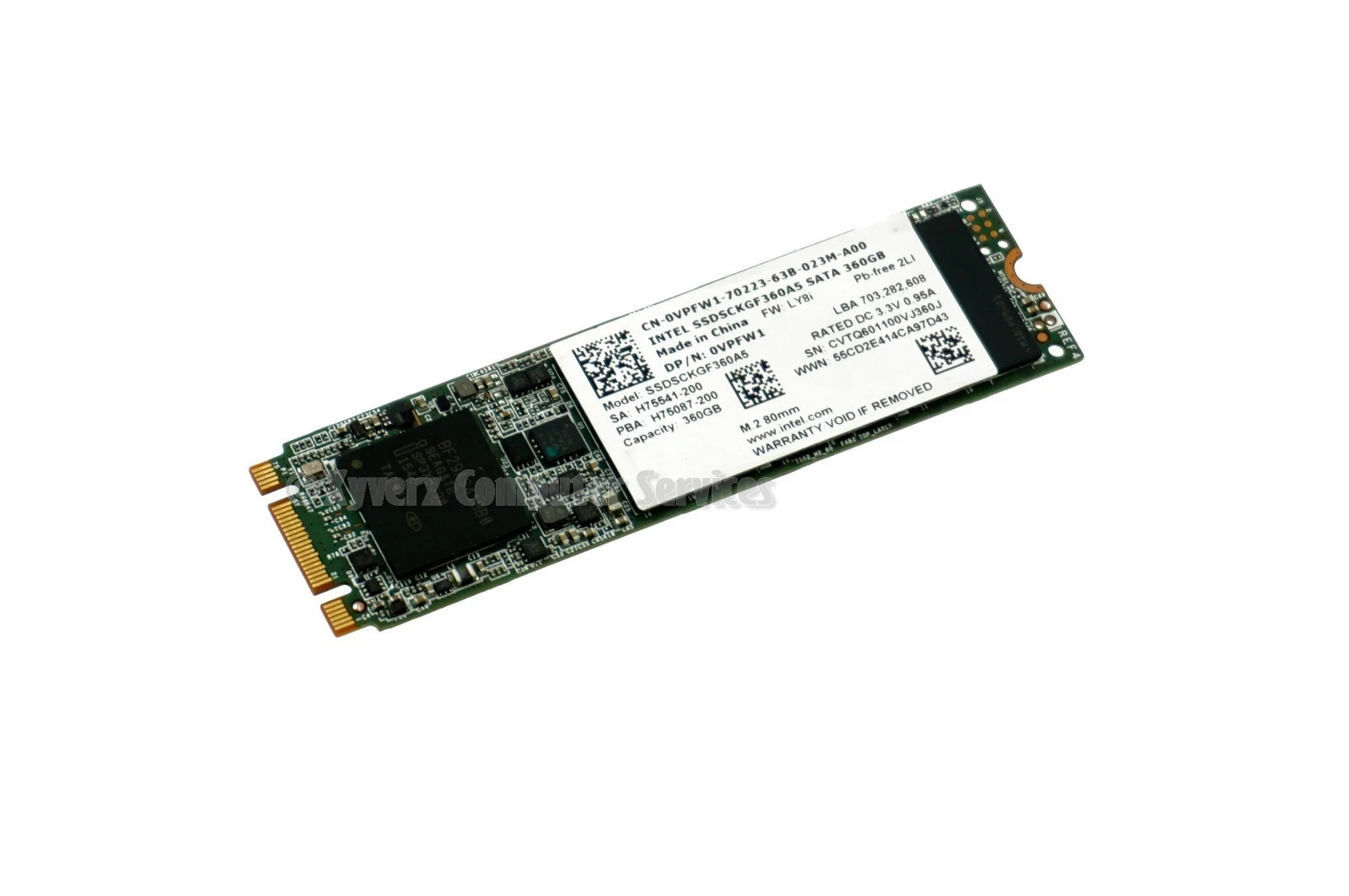 Intel 360GB M.2 SATA SSD Solid State Drive SSDSCKGF360A5 NOT TESTED FOR PARTS ON