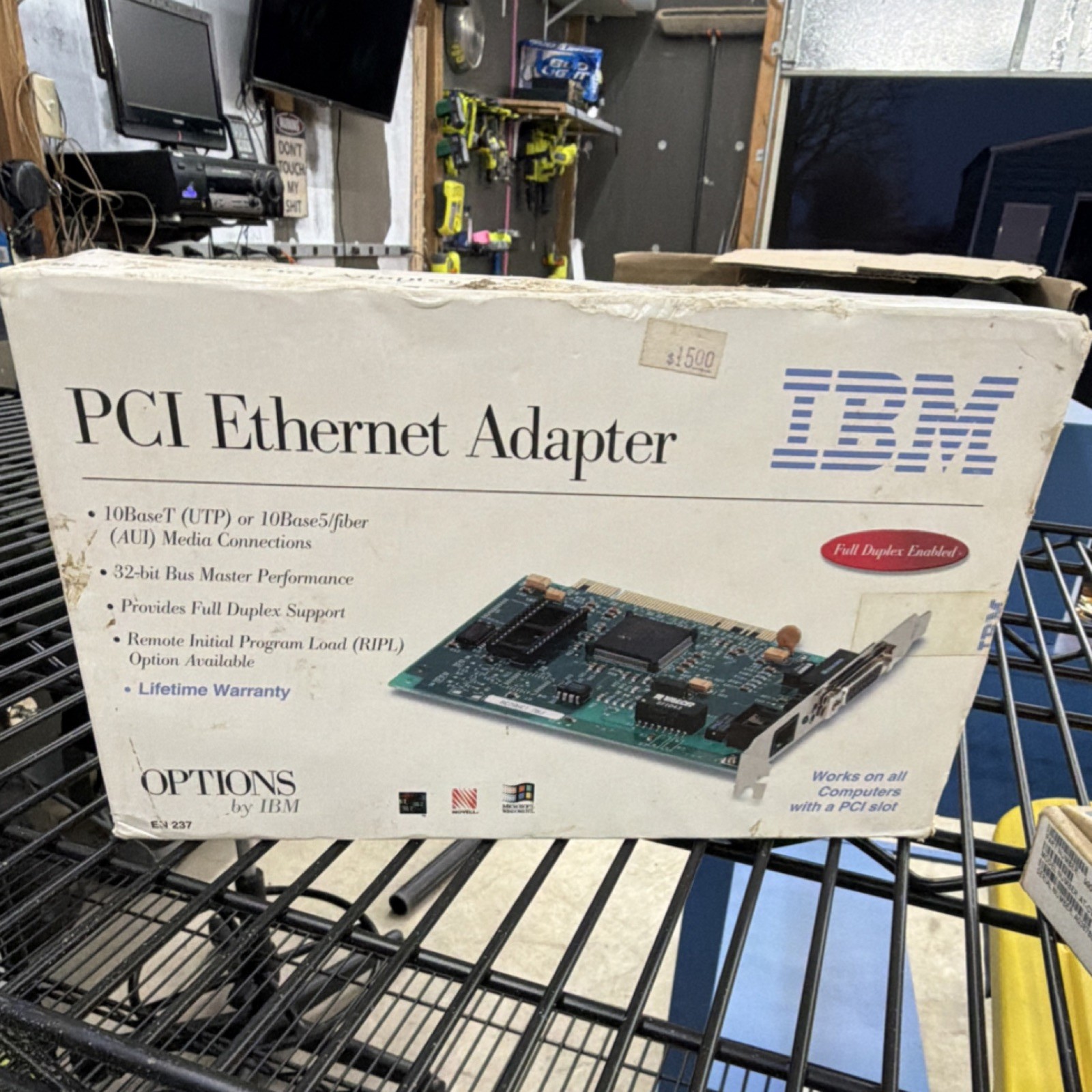IBM PCI Ethernet Adapter EN 237 10 Mbps 1 Port RJ-45 PCI Card Network