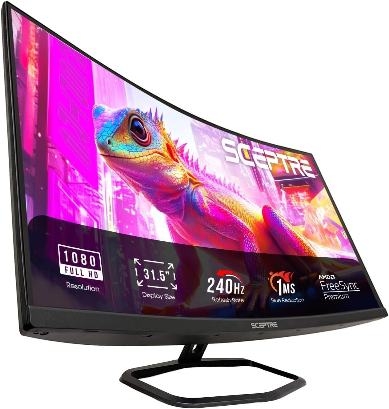 32-Inch Prime Gaming Monitor - 240Hz Refresh Rate & Built-in Speakers