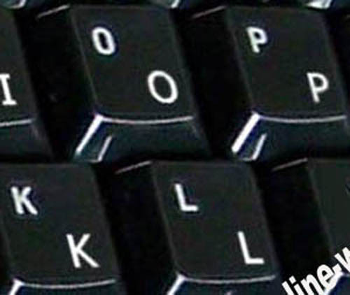 GERMAN  KEYBOARD STICKERS LABELS FOR COMPUTER LAPTOP TRANSPARENT WHITE NEW