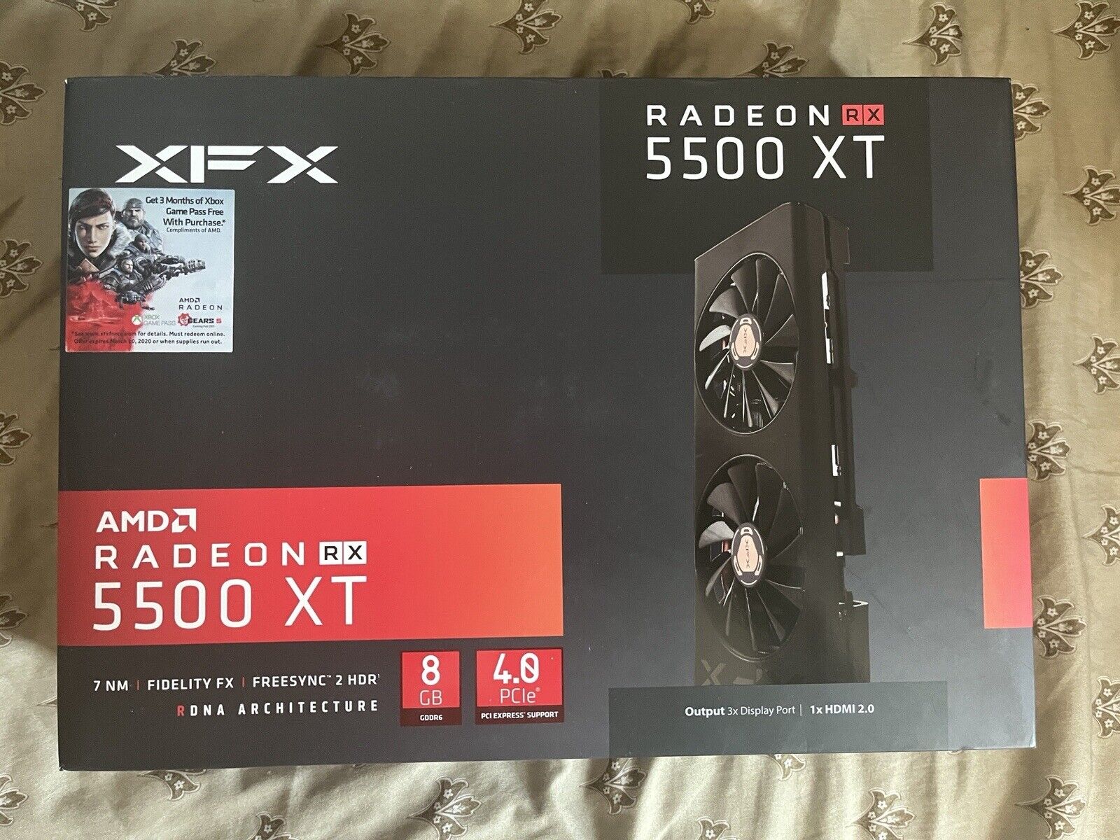 XFX RX 5500 XT Thicc II Pro 8GB GDDR6 Graphics Card (RX55XT8DFD6)