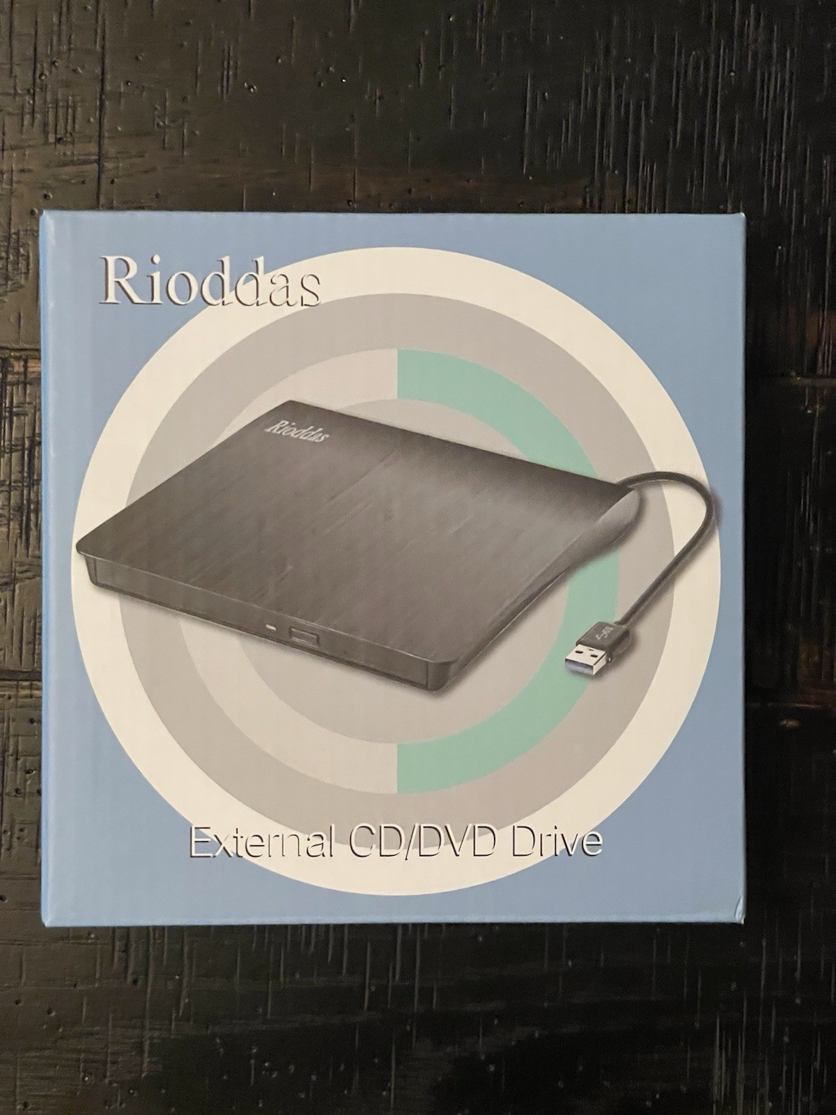 Rioddas External Cd Dvd Drive New