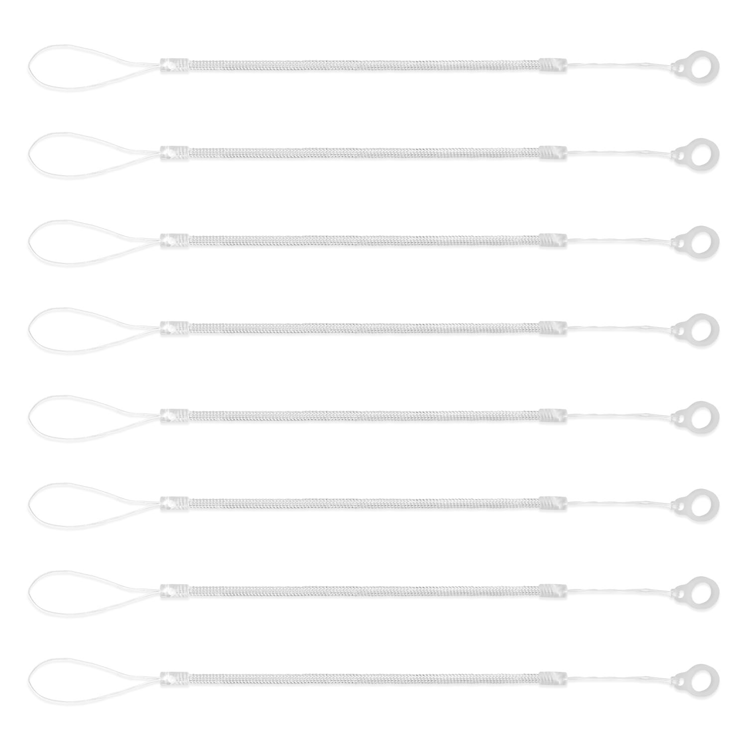 8pcs Elastic Tether Lanyard, 9.8 Inch Pen Leash Anti-Lose Stylus Tether Retracta