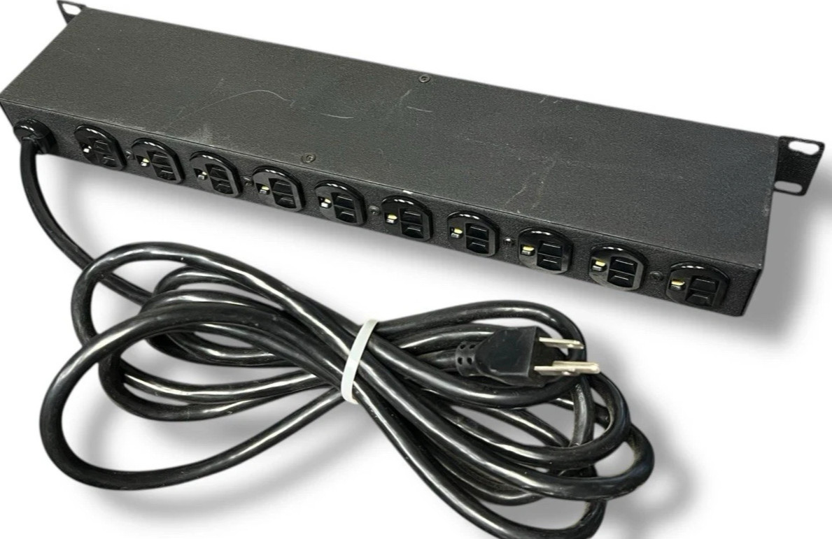 Geist BR100-10 10-Outlet Rack-Mountable Power Distribution Unit 125V 15A