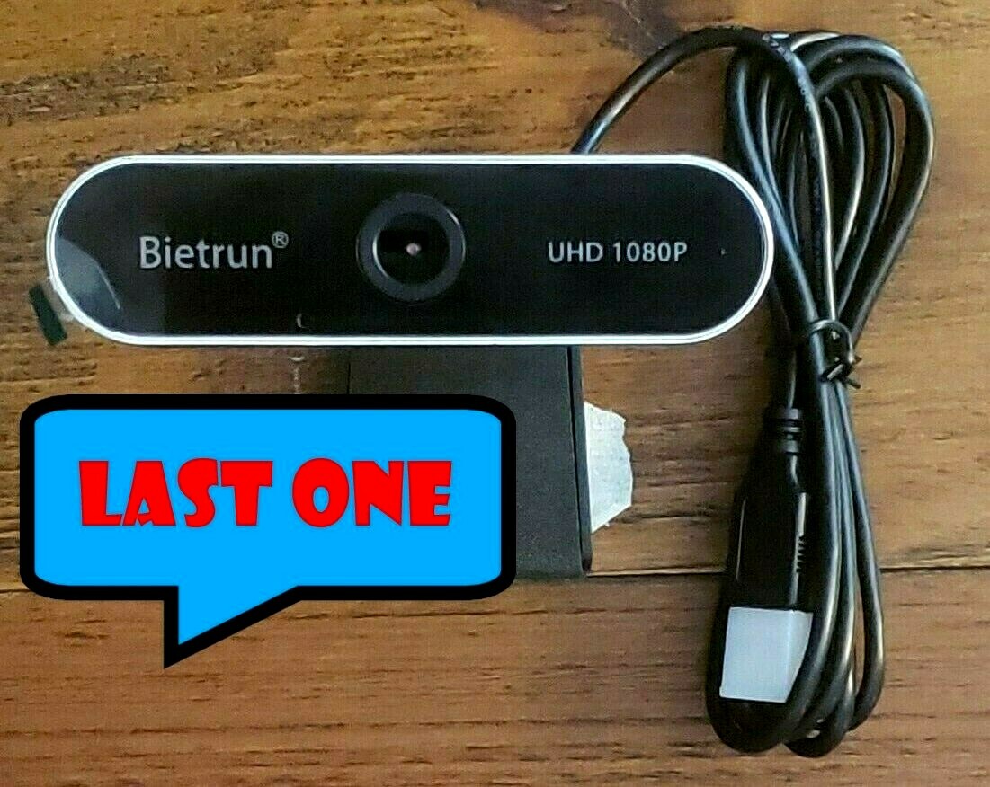 Bietrun1080P Full UHD Webcam with Microphone