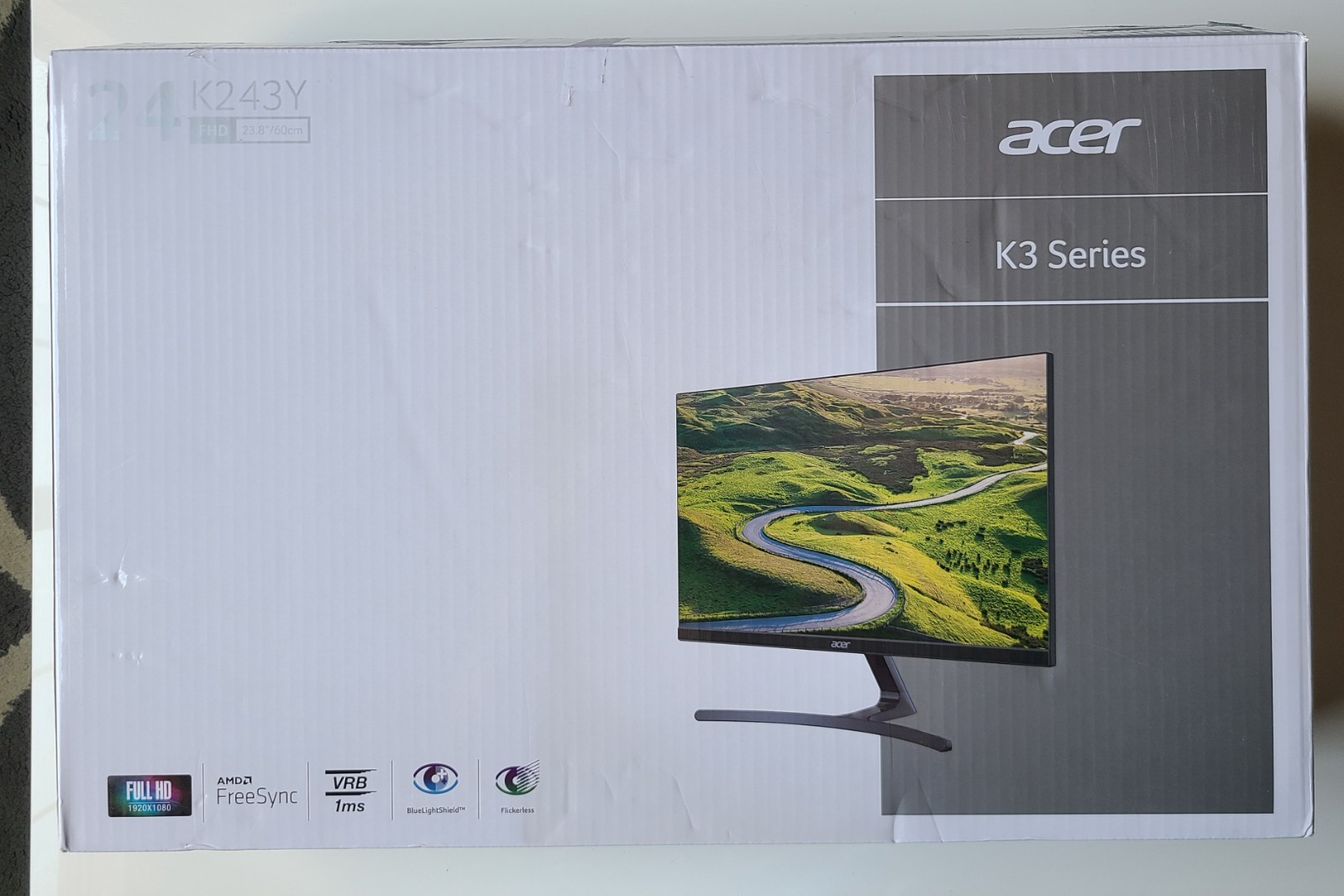 New Acer K243Y 24" FHD LCD Monitor