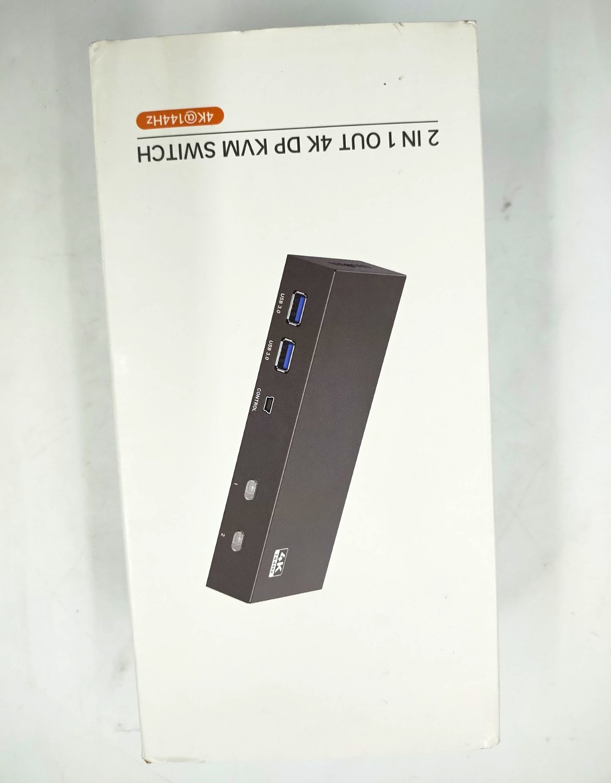 iArkPower 4K DisplayPort KVM Switch 2:1 USB 3.0 USB-C 144Hz Powered