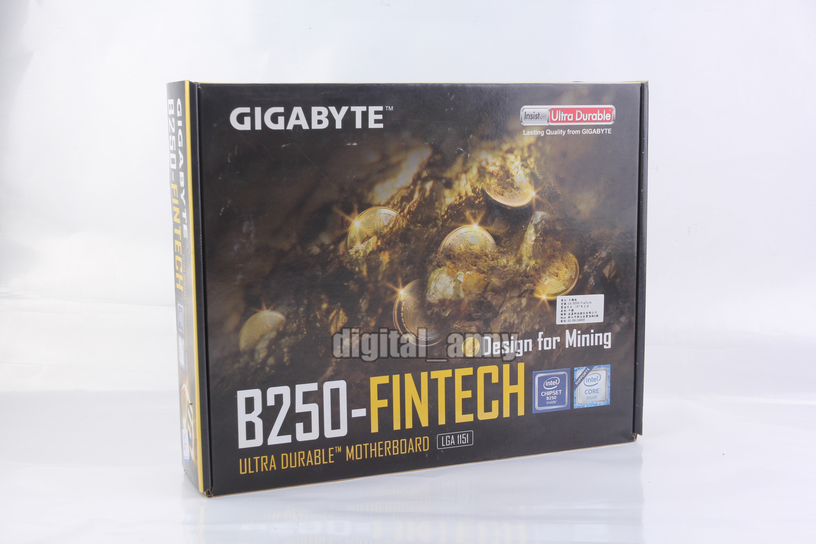 Gigabyte GA-B250-FinTech LGA 1151 Motherboard Intel ATX 12 PCIe 3.0 12 GPU