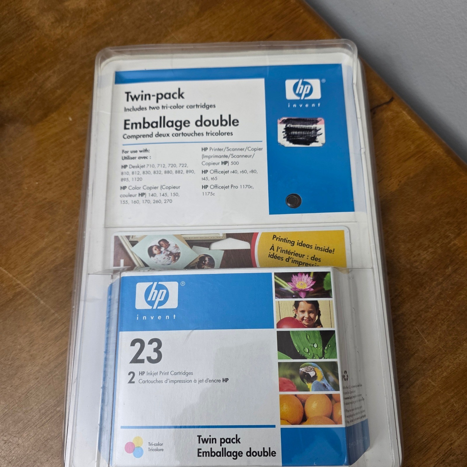 HP 23 Tri-color Inkjet Print Cartridges Twin Pack C6643AN Sealed Expired 2006