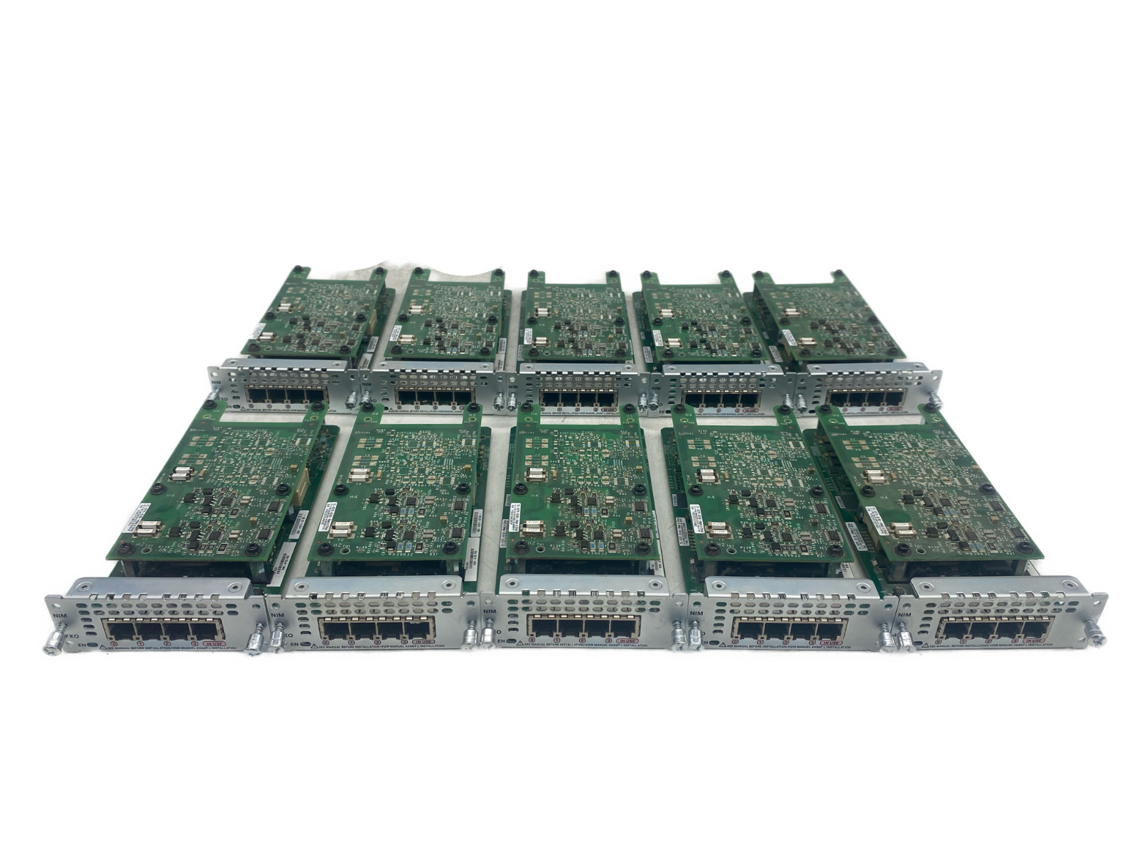 Lot of 10 Cisco NIM-4FXO 4-port Network Interface Module FXO for ISR 4000