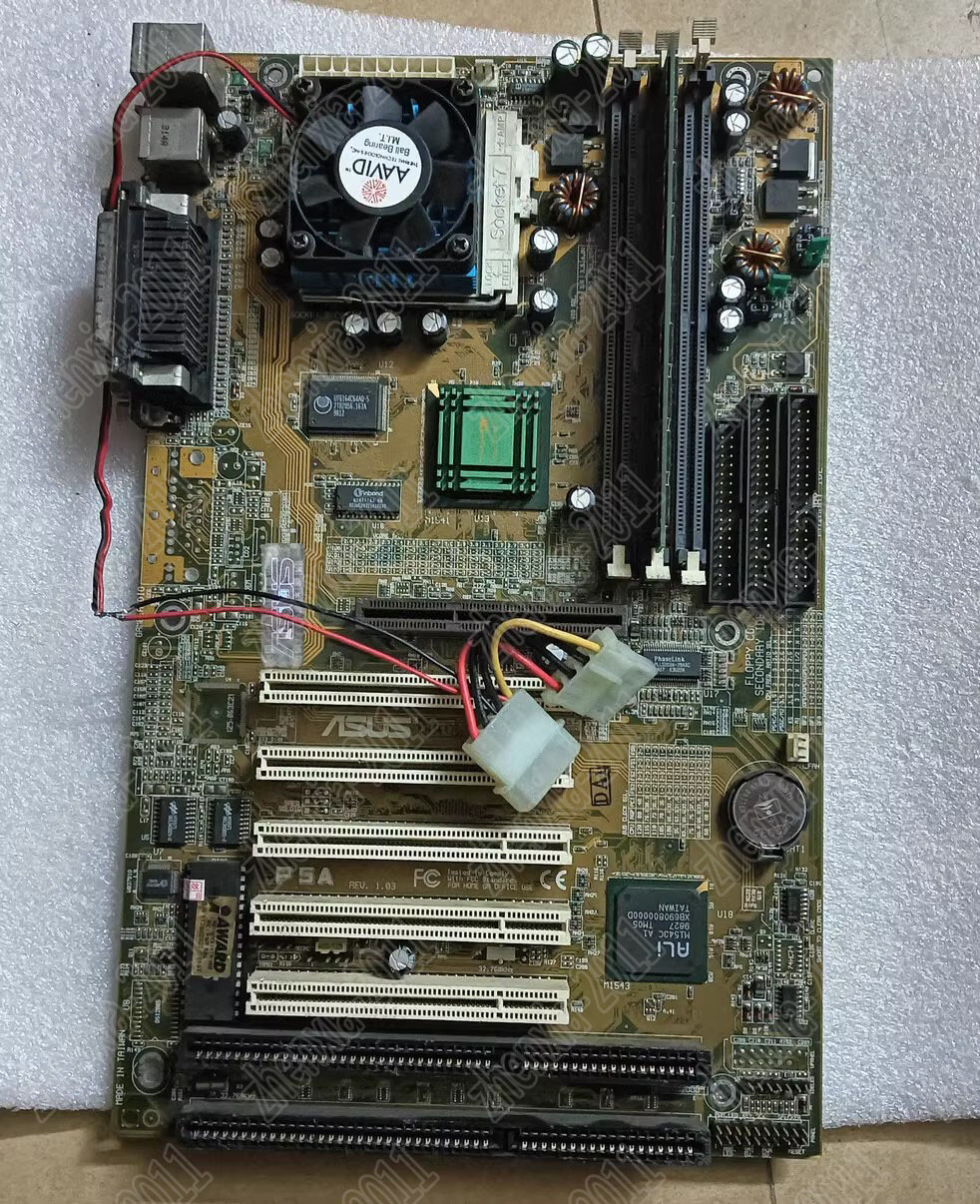 1PC Used ASUS p5a REV.1.03 Socket7 586 motherboard