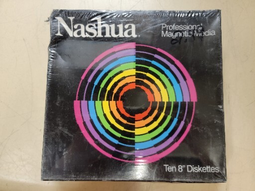 Nashua Ten 8" Diskettes Vintage Floppy Disks