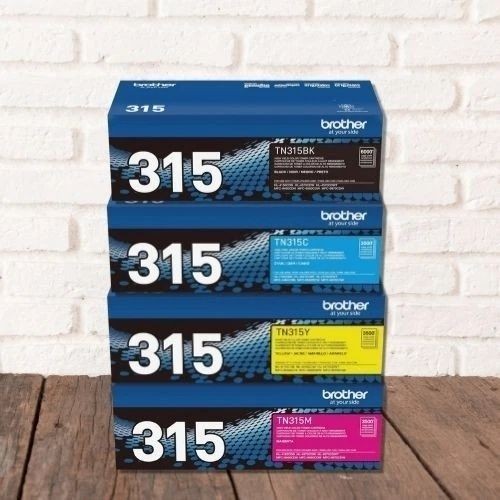 Brother TN-315 Toner Cartridge Set Black Cyan Magenta Yellow, NEW Sealed Box