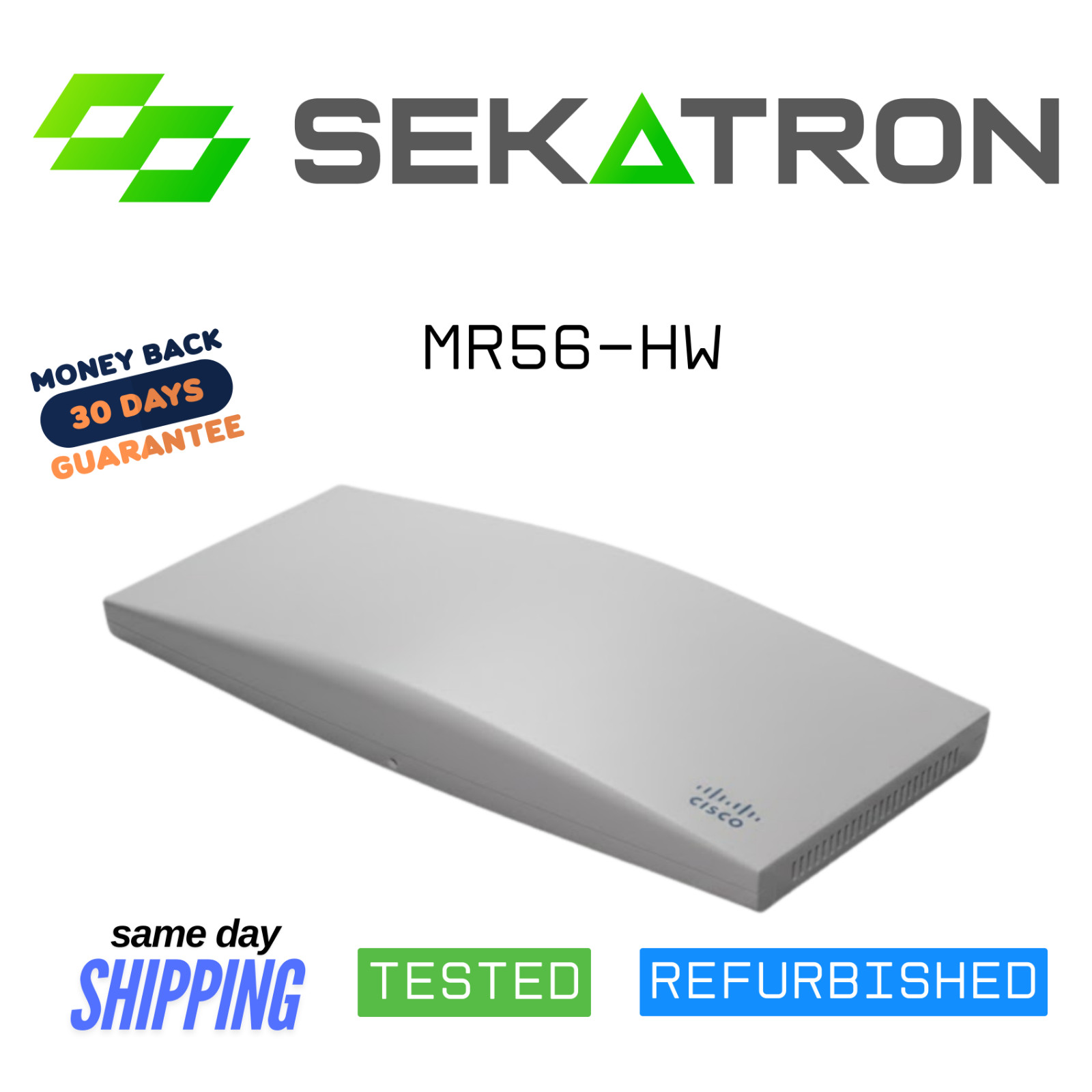 📶 *Unclaimed* Cisco Meraki MR56-HW • Wi-Fi 6 Indoor AP • Tested • w/ Mounting ⚡