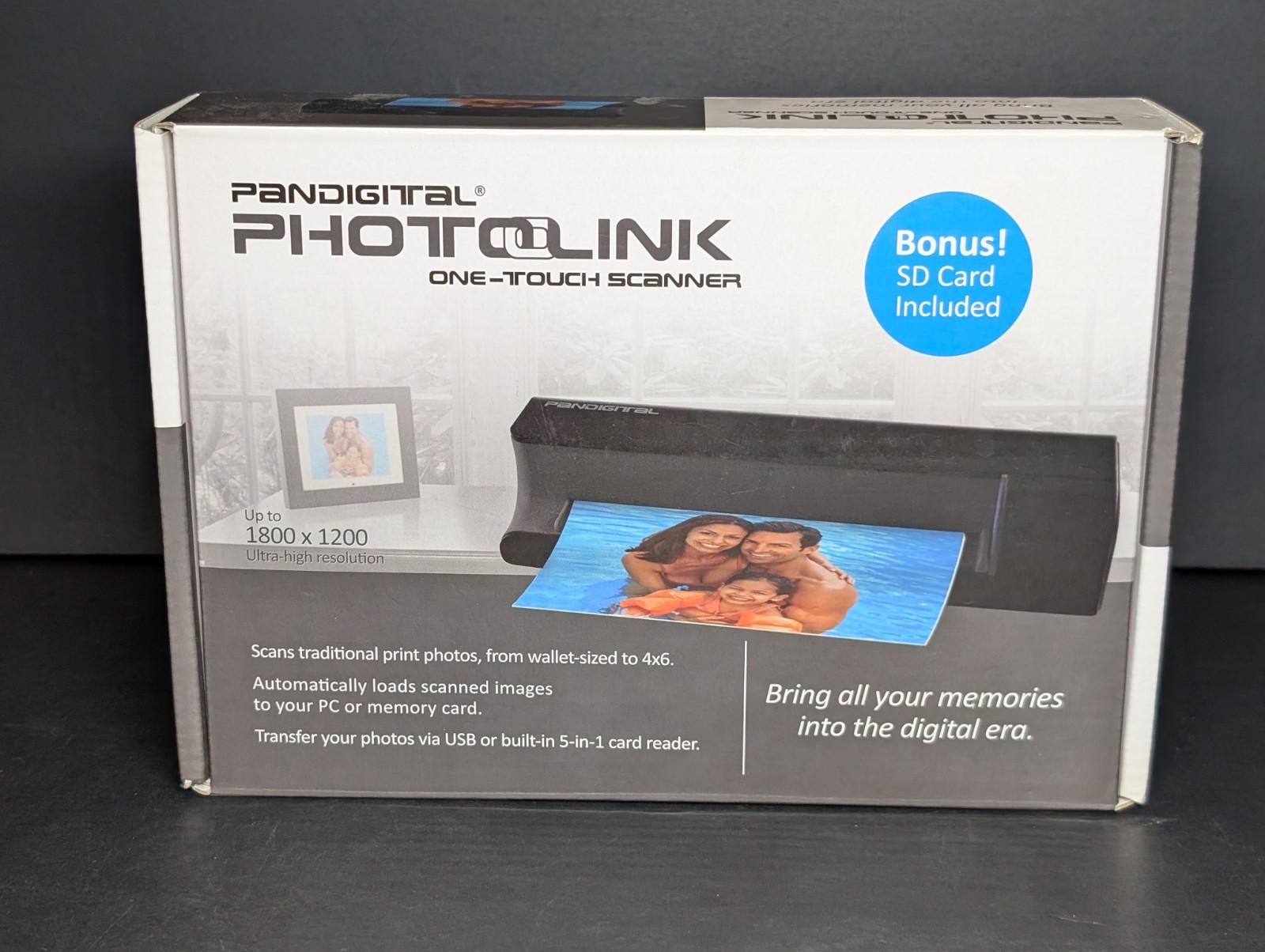 Pandigital Photolink One-Touch Flatbed Scanner - PANSCN01.
